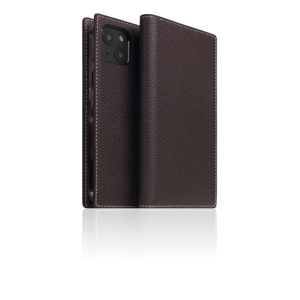 D8 Full Grain Leather Diary Case for iPhone 14 Plus (Brown Cream)