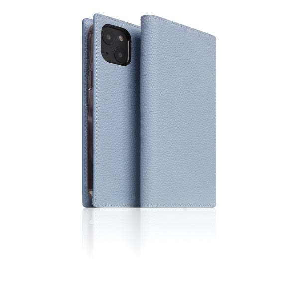 D8 Full Grain Leather Diary Case for iPhone 14 Plus (Powder Blue)