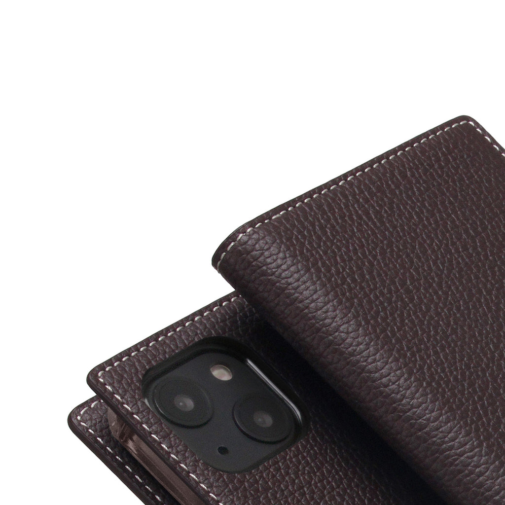 D8 Full Grain Leather Diary Case for iPhone 14 Plus (Brown Cream)