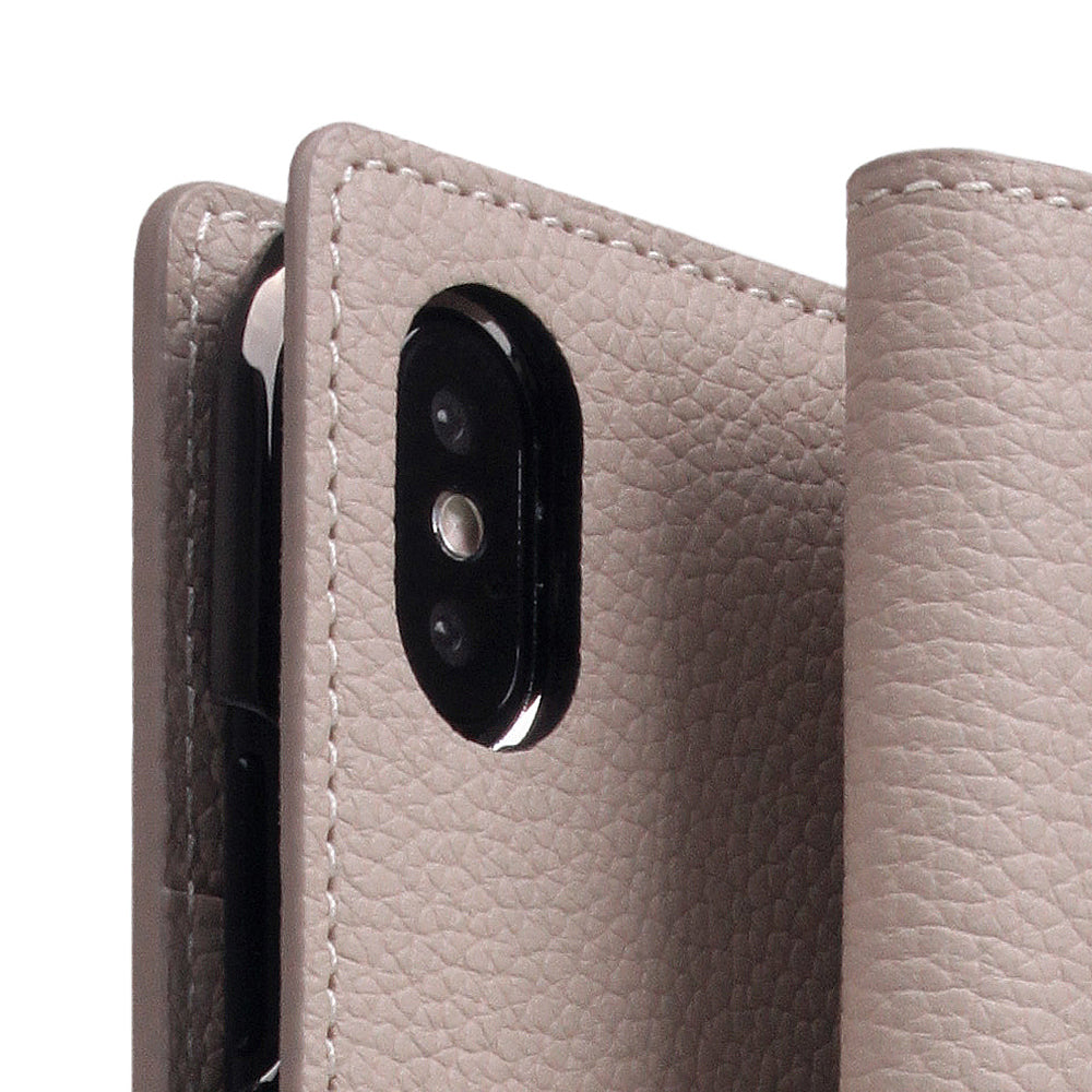 D8 Full Grain Leather Case for iPhone X / XS Light Cream