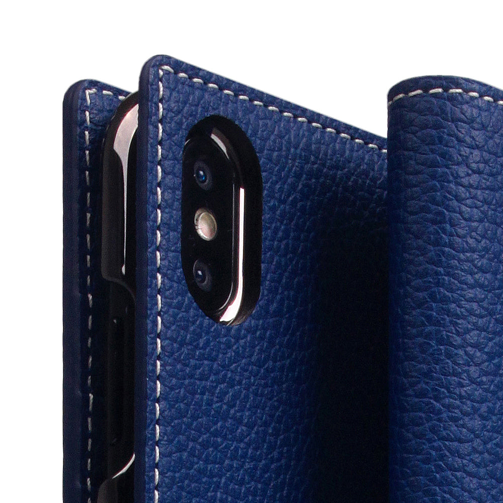 D8 Full Grain Leather Case for iPhone X / XS Navy Blue