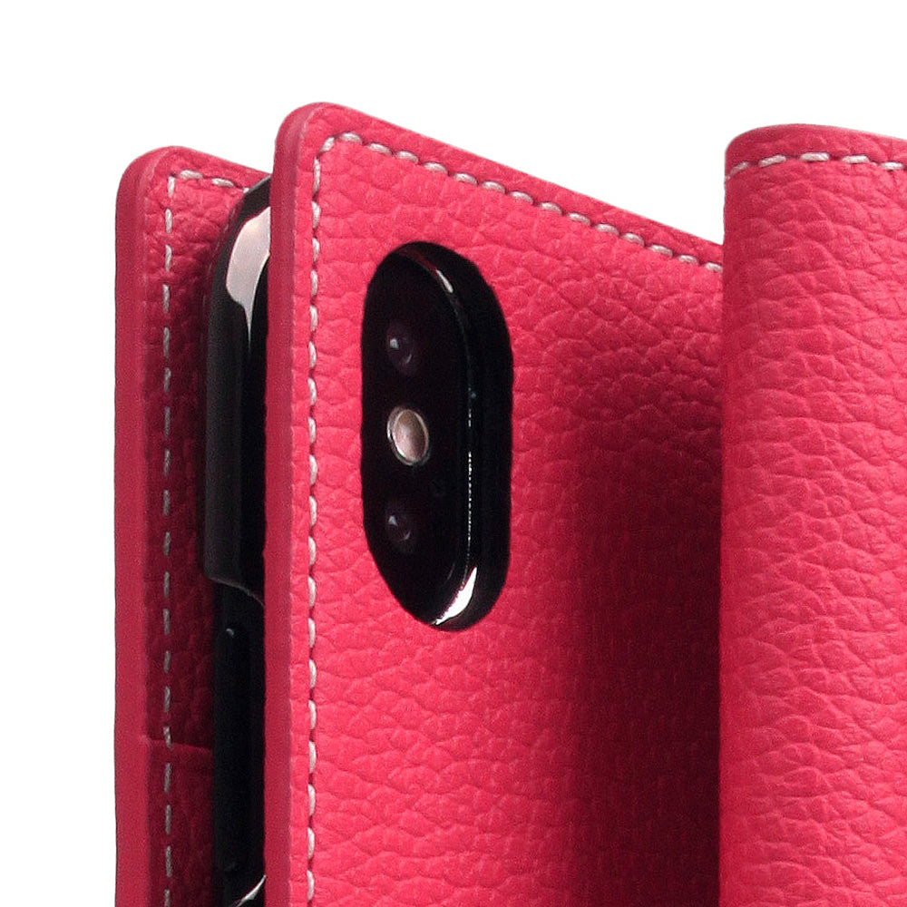 D8 Full Grain Leather Case for iPhone X / XS Pink Rose