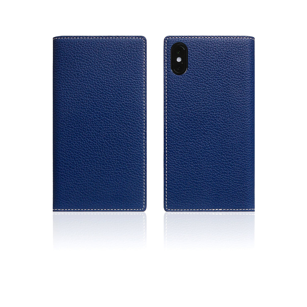 D8 Full Grain Leather Case for iPhone X / XS Navy Blue