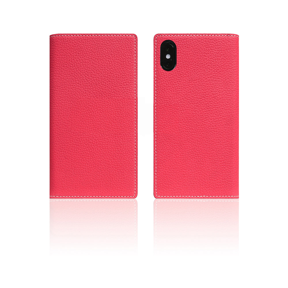 D8 Full Grain Leather Case for iPhone X / XS Pink Rose