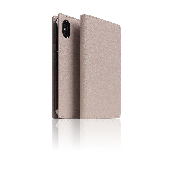 D8 Full Grain Leather Case for iPhone X / XS Light Cream