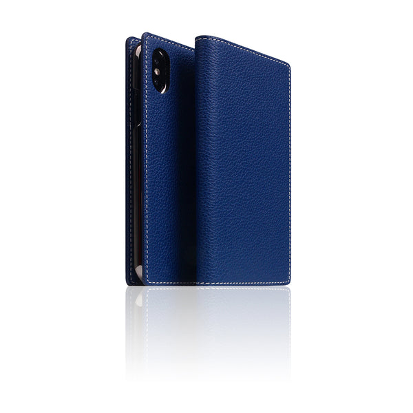 D8 Full Grain Leather Case for iPhone X / XS Navy Blue