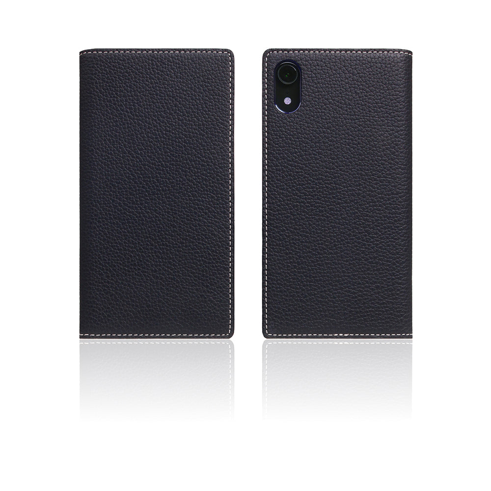 D8 Full Grain Leather Case for iPhone XR Black Blue