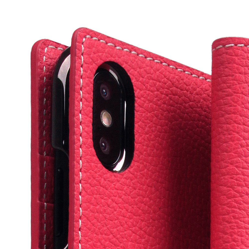 D8 Full Grain Leather Case for iPhone Xs Max Pink Rose