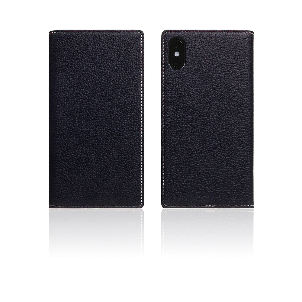 D8 Full Grain Leather Case for iPhone Xs Max Black Blue
