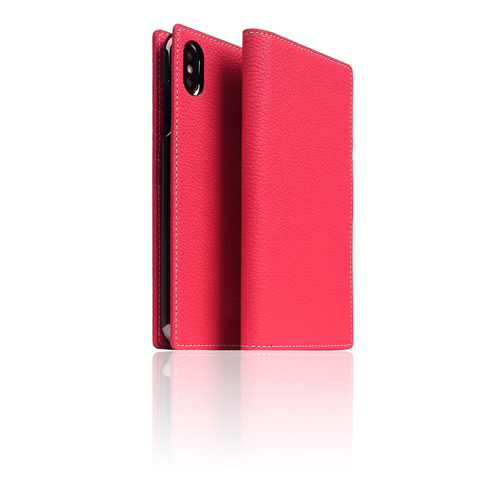 D8 Full Grain Leather Case for iPhone Xs Max Pink Rose