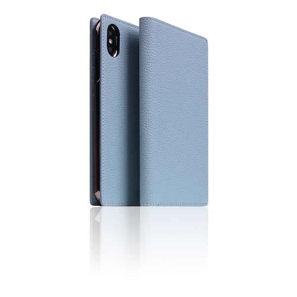 D8 Full Grain Leather Case for iPhone Xs Max Powder Blue