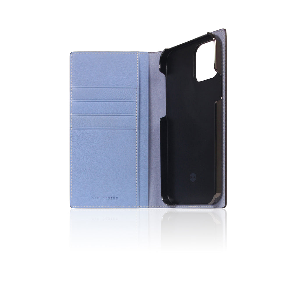 D9 France Chevere Sully Leather Diary Case for iPhone 12 Pro Max (Blue Vista)