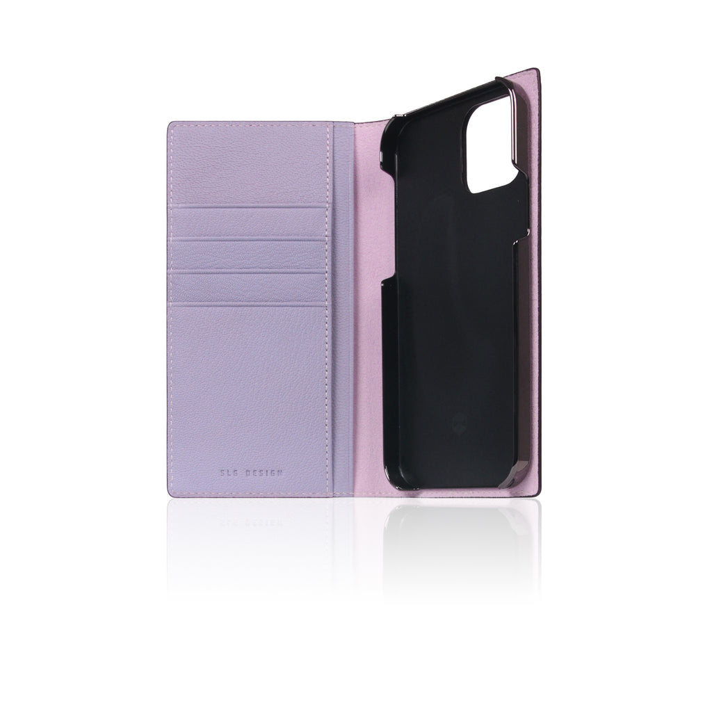 D9 France Chevere Sully Leather Diary Case for iPhone 12 Pro Max (Lavenda)