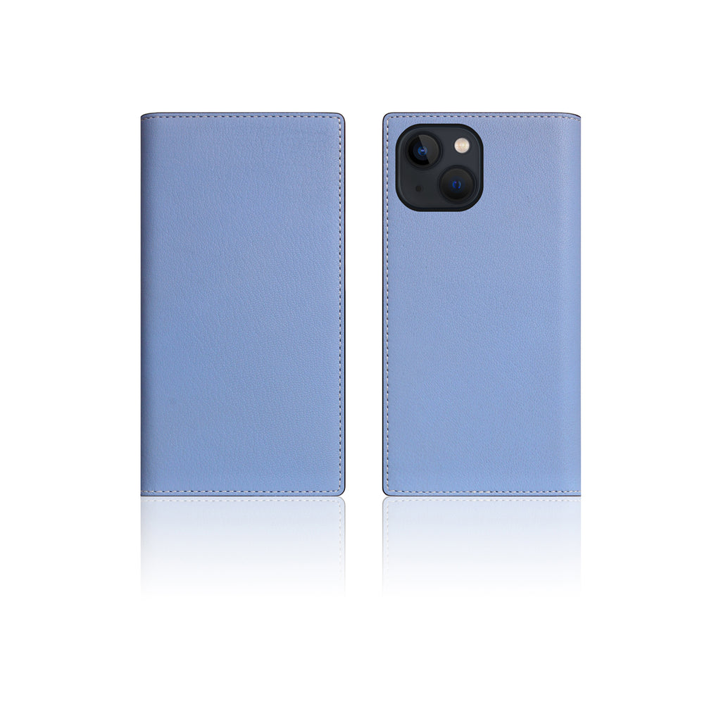 D9 France Chevere Sully Leather Diary Case for iPhone 13 mini (Blue Vista)