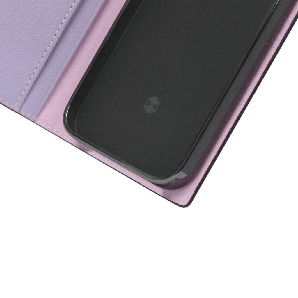 D9 France Chevere Sully Leather Diary Case for iPhone 13 mini (Lavenda)