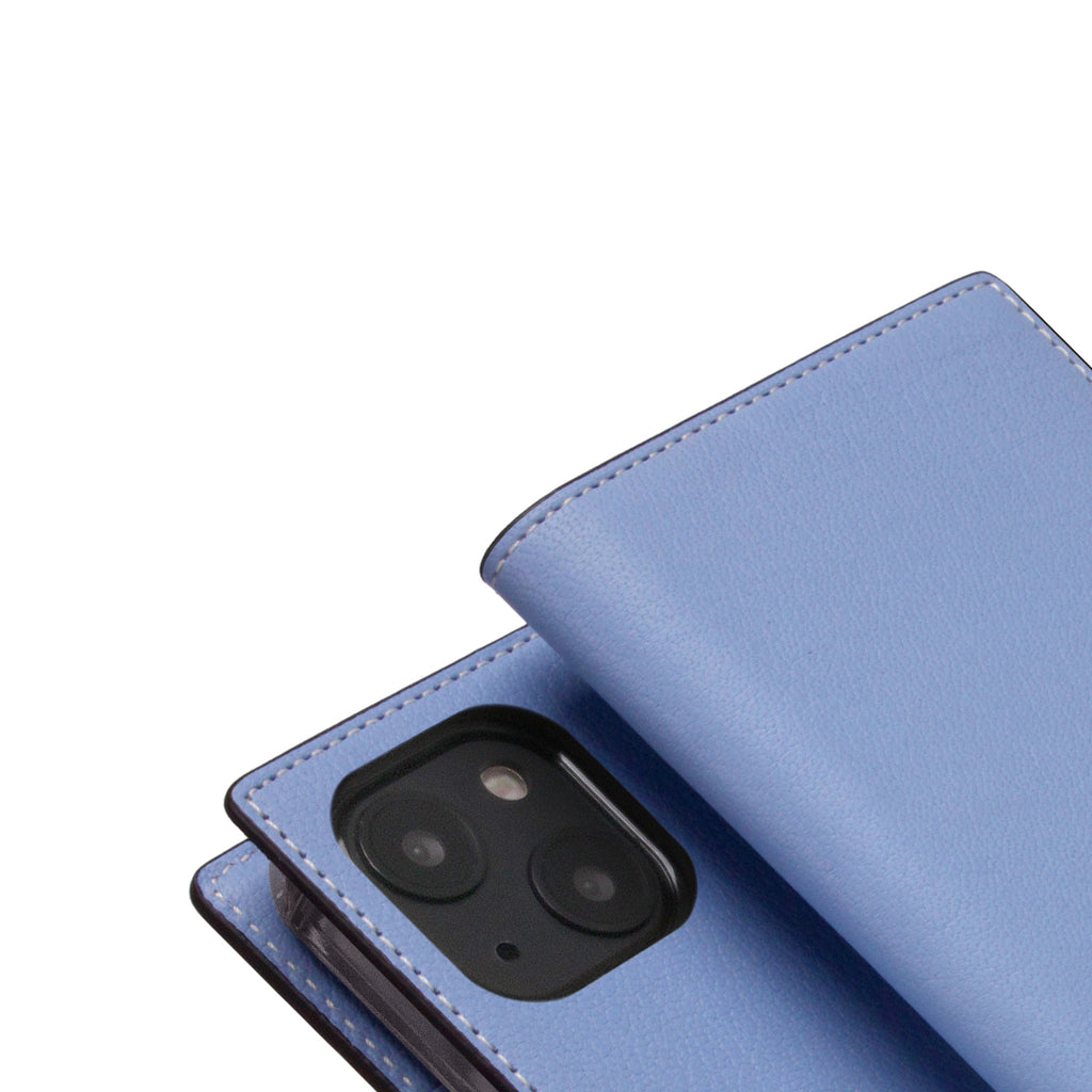 D9 France Chevere Sully Leather Diary Case for iPhone 13 mini (Blue Vista)