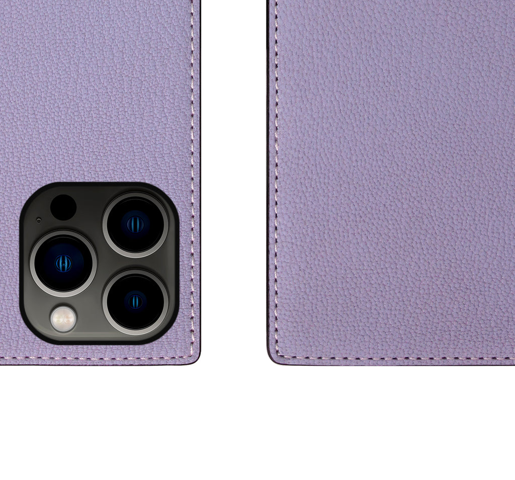 D9 France Chevere Sully Leather Diary Case for iPhone 13 Pro Max (Lavenda)