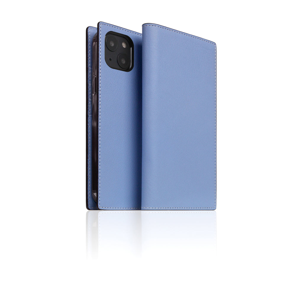 D9 France Chevere Sully Leather Diary Case for iPhone 13 (Blue Vista)