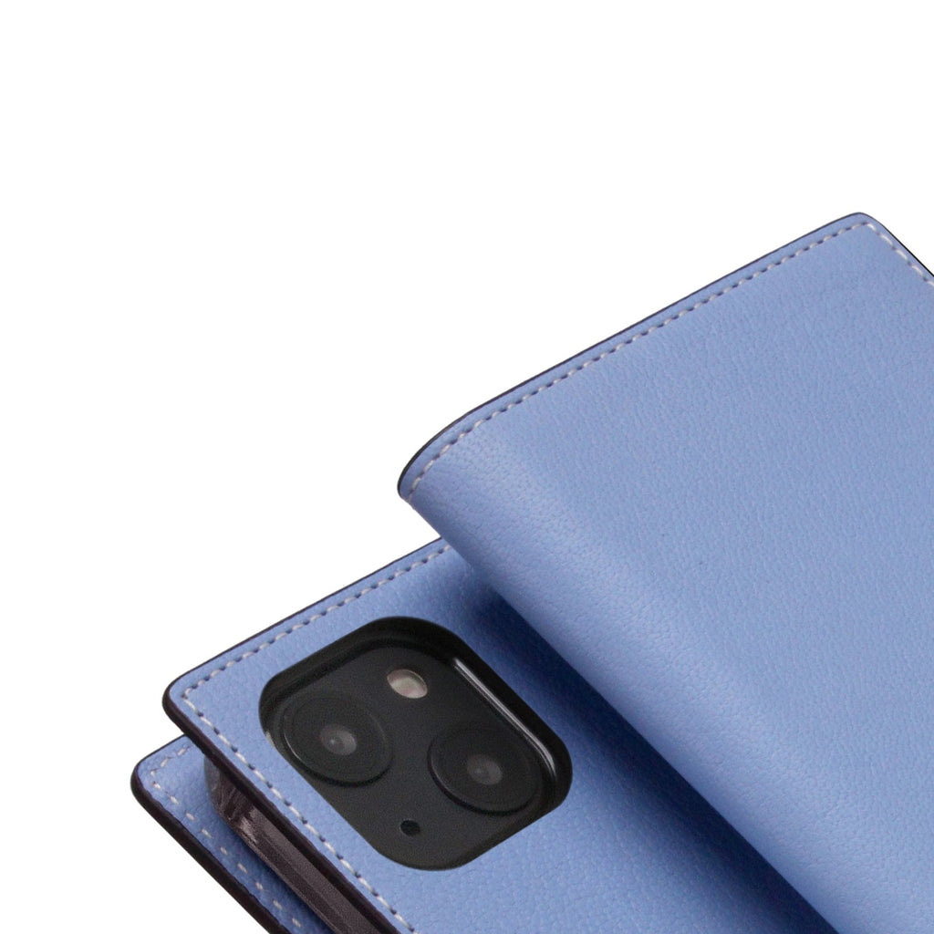 D9 France Chevere Sully Leather Diary Case for iPhone 14 (Blue Vista)