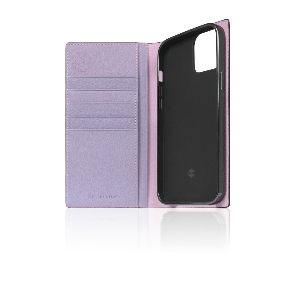 D9 France Chevere Sully Leather Diary Case for iPhone 14 Plus (Lavenda)
