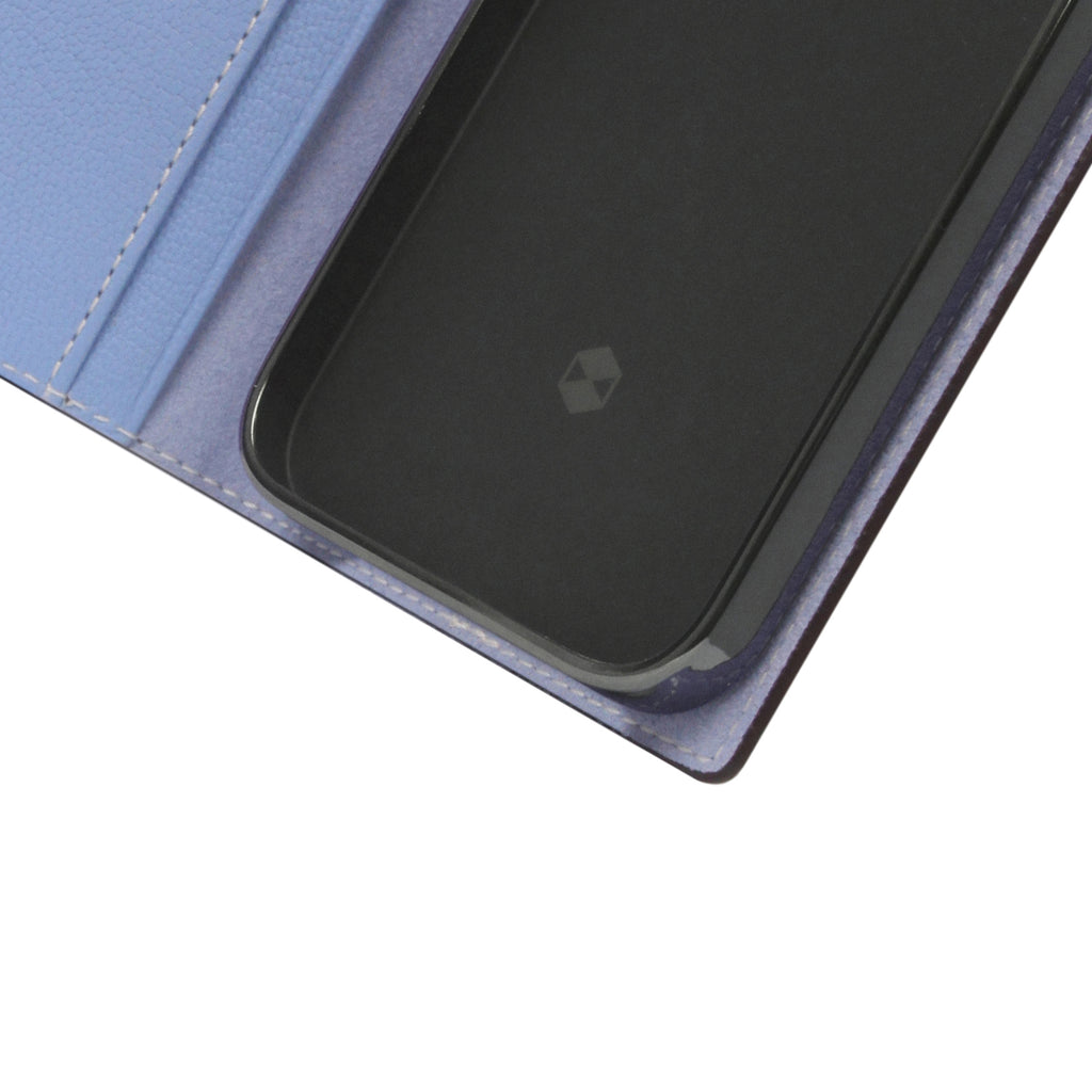 D9 France Chevere Sully Leather Diary Case for iPhone 14 Plus (Blue Vista)