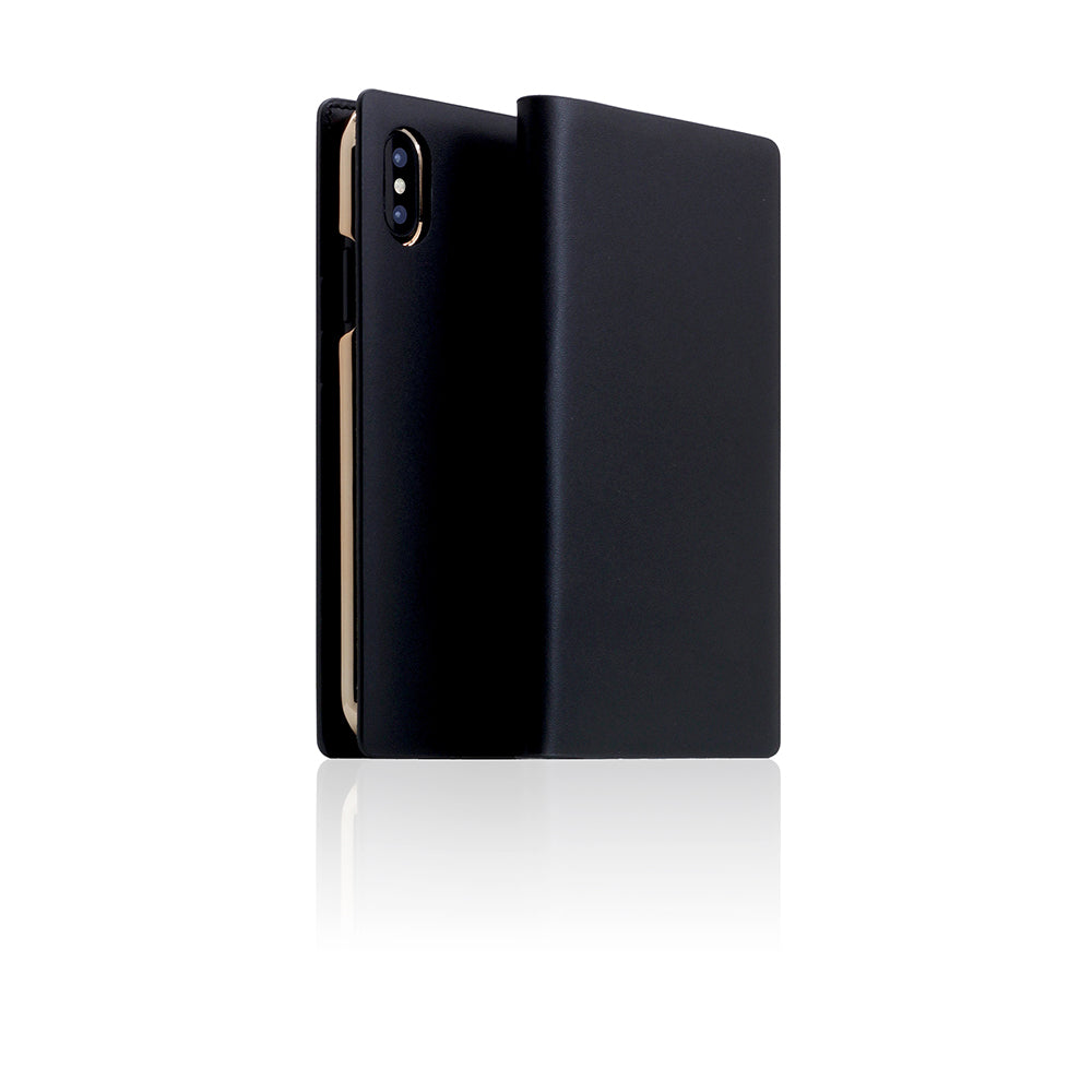 D5 Calf Skin Leather Case for iPhone X / XS Black