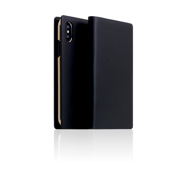 D5 Calf Skin Leather Case for iPhone X / XS Black