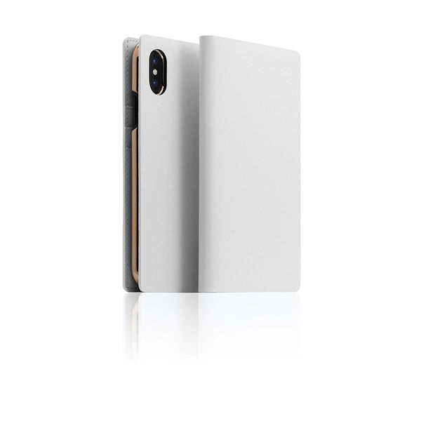 D5 Calf Skin Leather Case for iPhone X / XS White