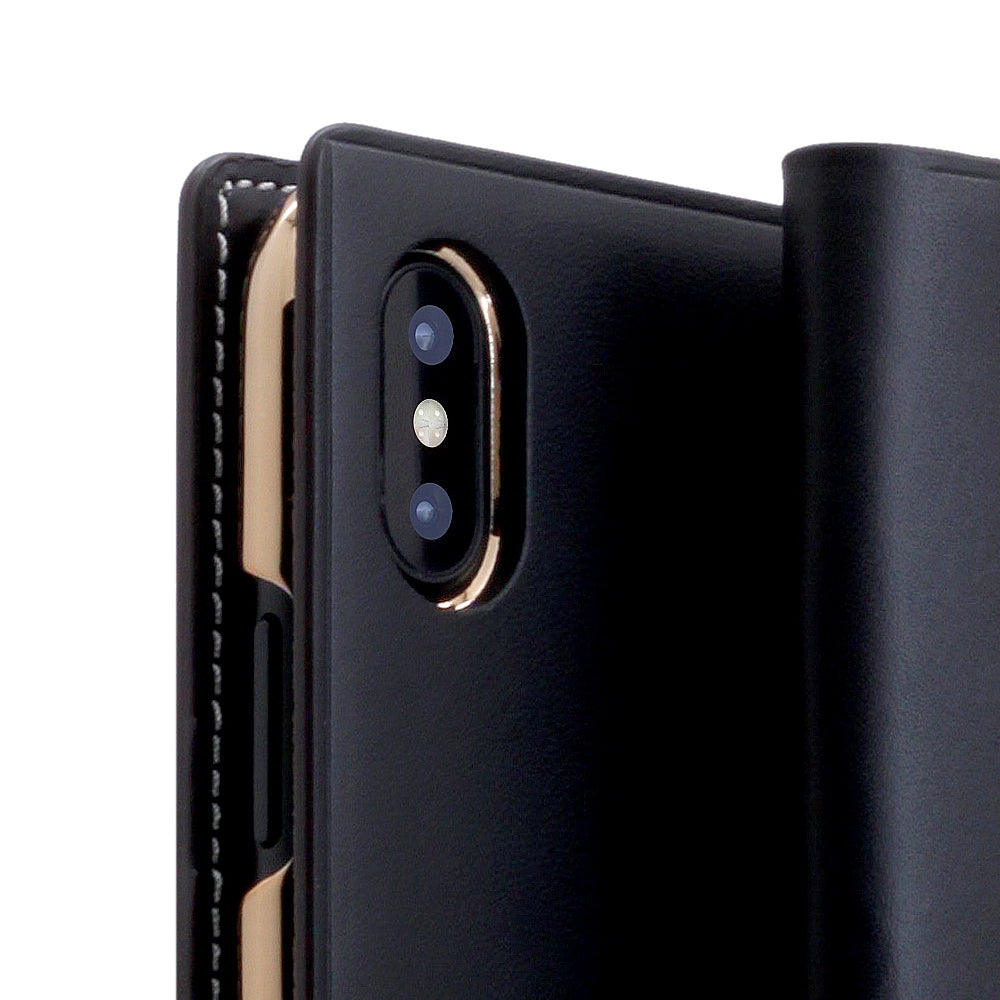 D7 Italian Buttero Leather Case for iPhone X / XS Black