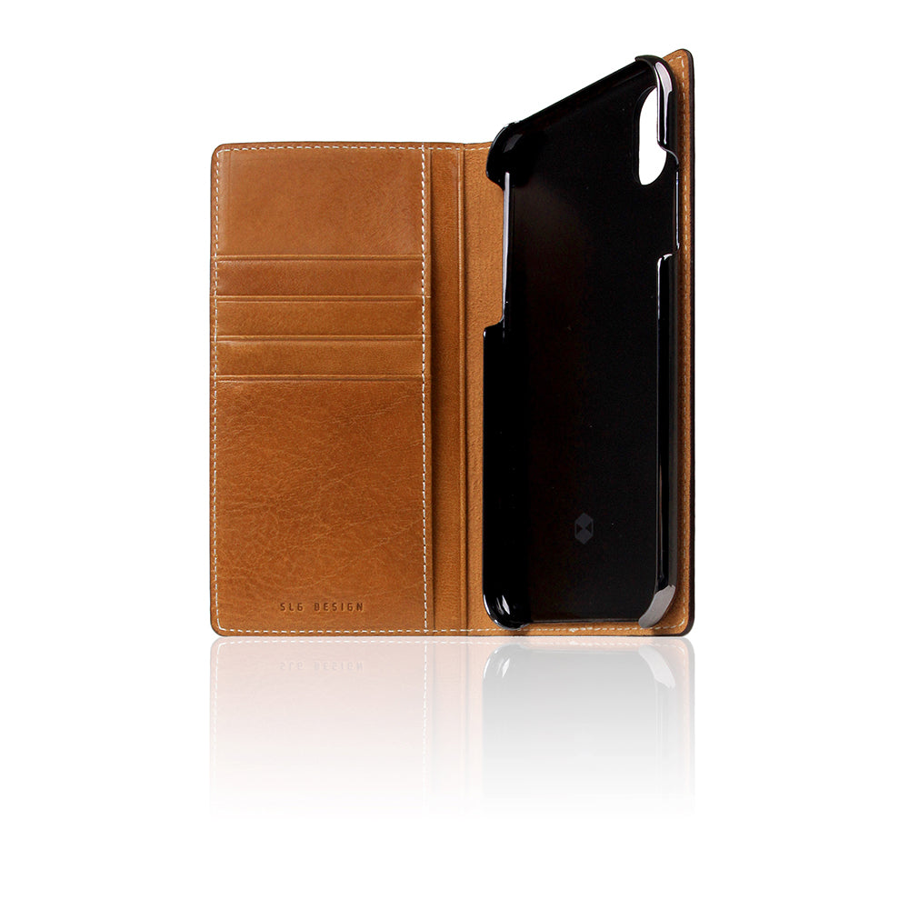 D+ Italian Temponata Leather Case for iPhone 11 Tan Blue