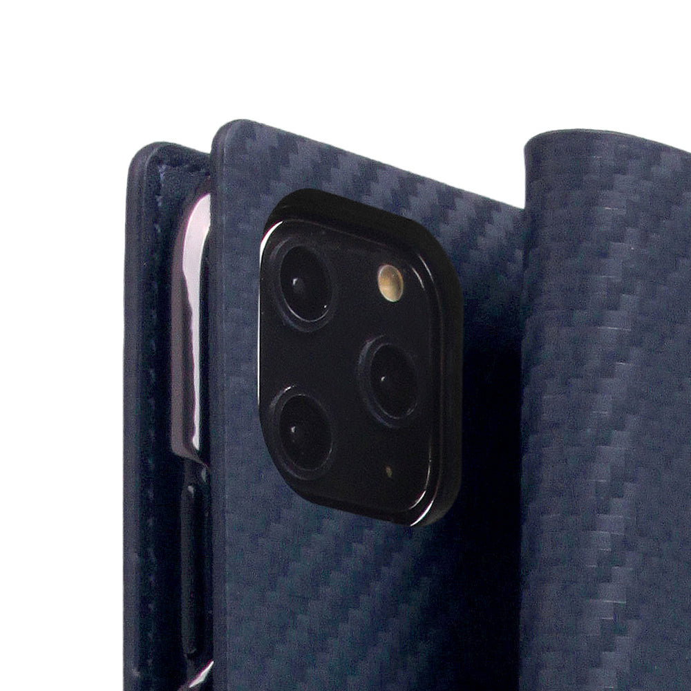D+ Italian Carbon Leather Case for iPhone 11 Pro Navy