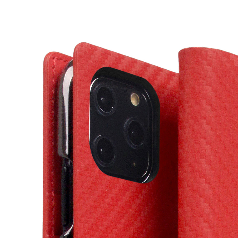 D+ Italian Carbon Leather Case for iPhone 11 Pro Red