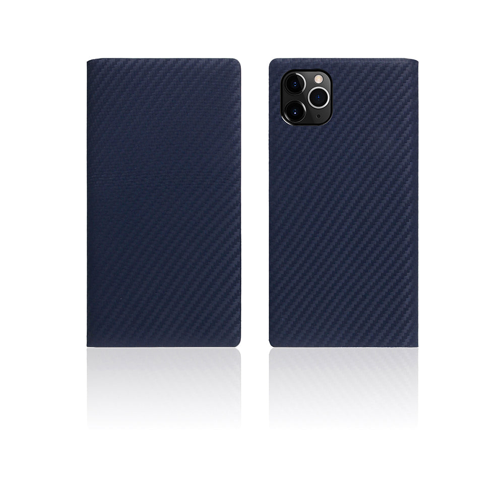 D+ Italian Carbon Leather Case for iPhone 11 Pro Navy