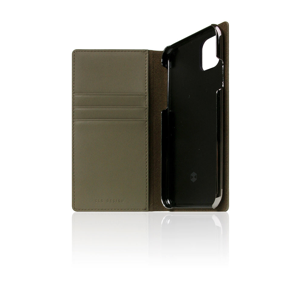 D+ Italian Carbon Leather Case for iPhone 11 Pro Khaki