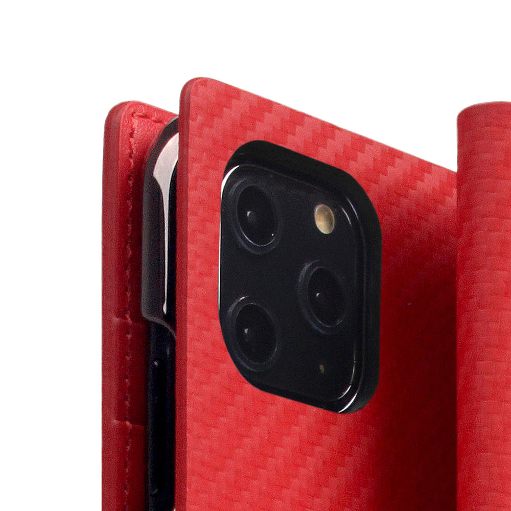 D+ Italian Carbon Leather Case for iPhone 11 Pro Max Red