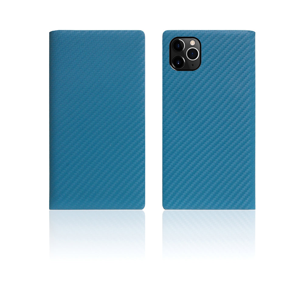 D+ Italian Carbon Leather Case for iPhone 11 Pro Max (Blue)