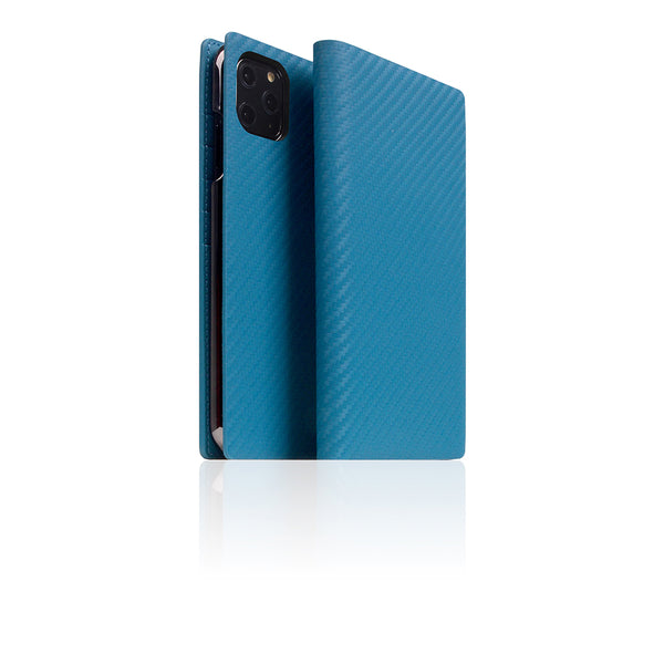 D+ Italian Carbon Leather Case for iPhone 11 Pro Max (Blue)