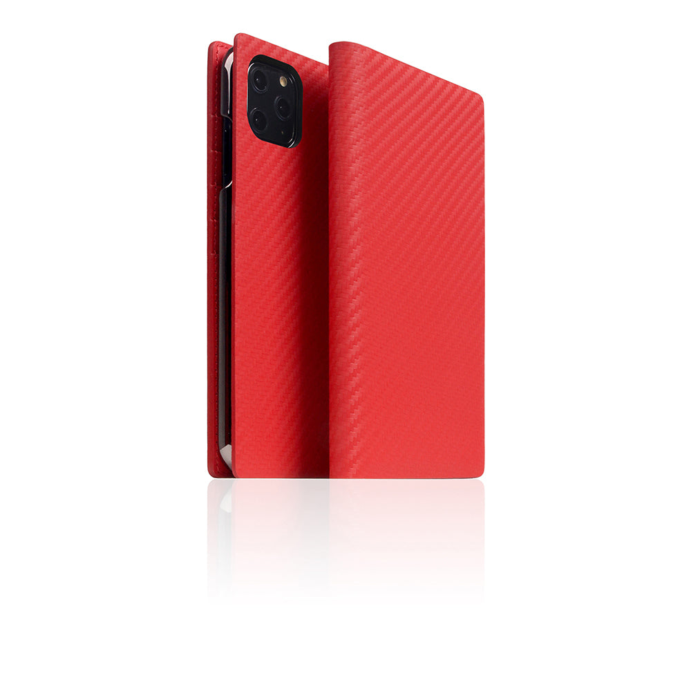 D+ Italian Carbon Leather Case for iPhone 11 Pro Max Red