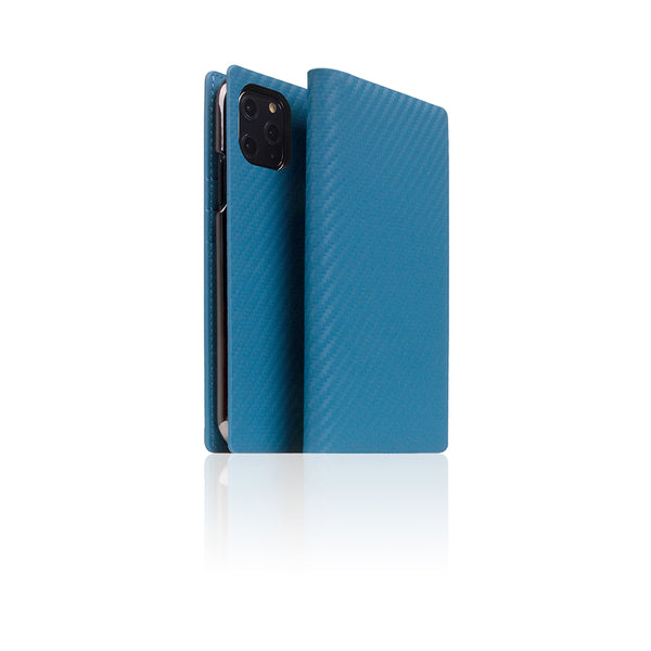 D+ Italian Carbon Leather Case for iPhone 11 Pro Blue