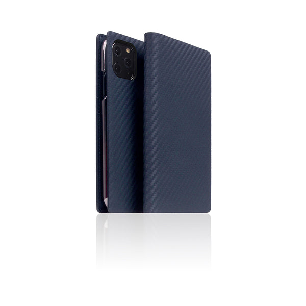 D+ Italian Carbon Leather Case for iPhone 11 Pro Navy