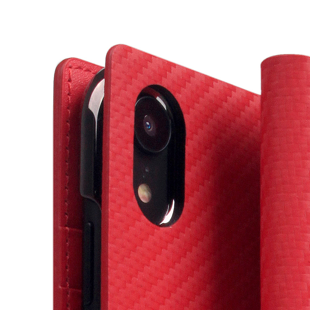D+ Italian Carbon Leather Case for iPhone XR Red