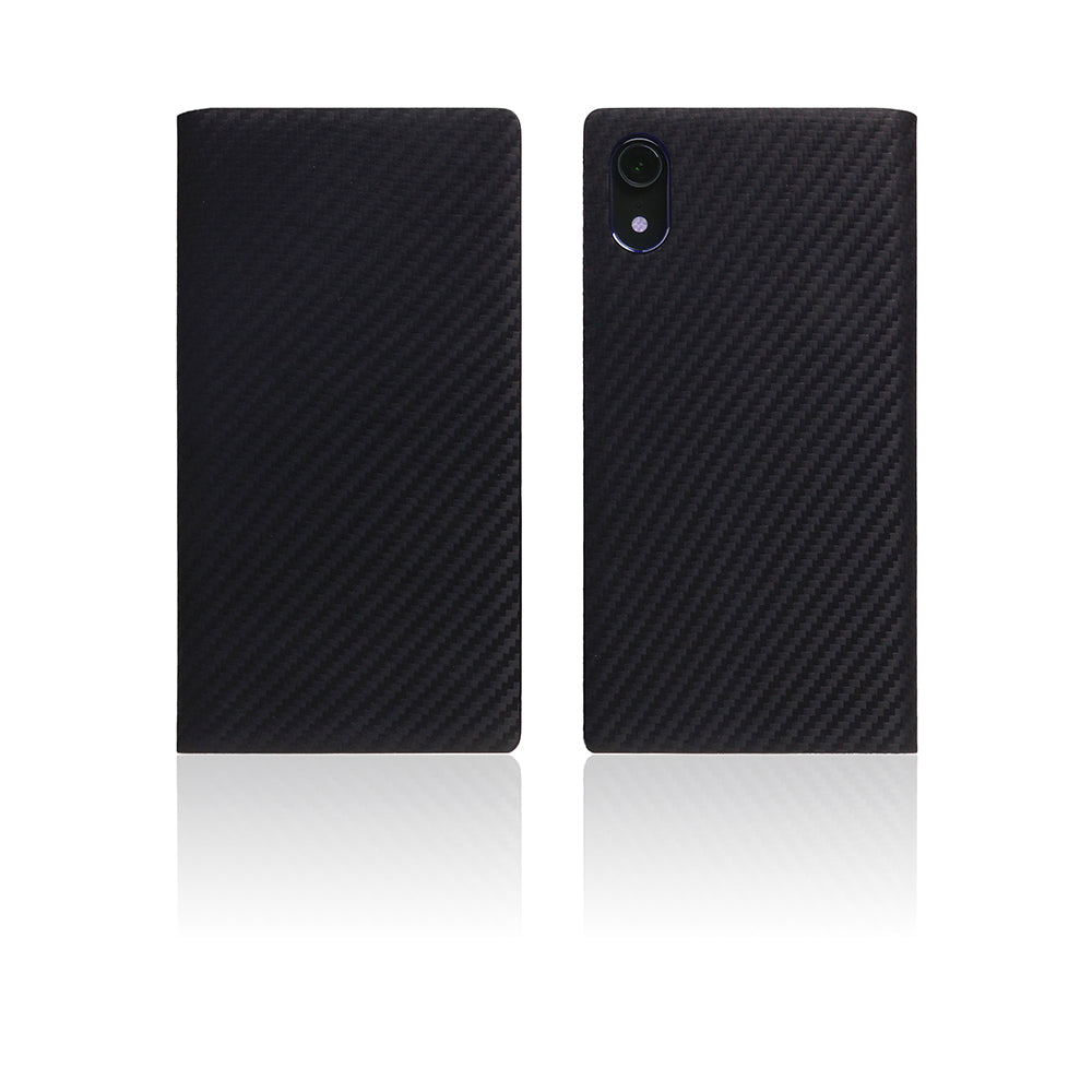 D+ Italian Carbon Leather Case for iPhone XR Black