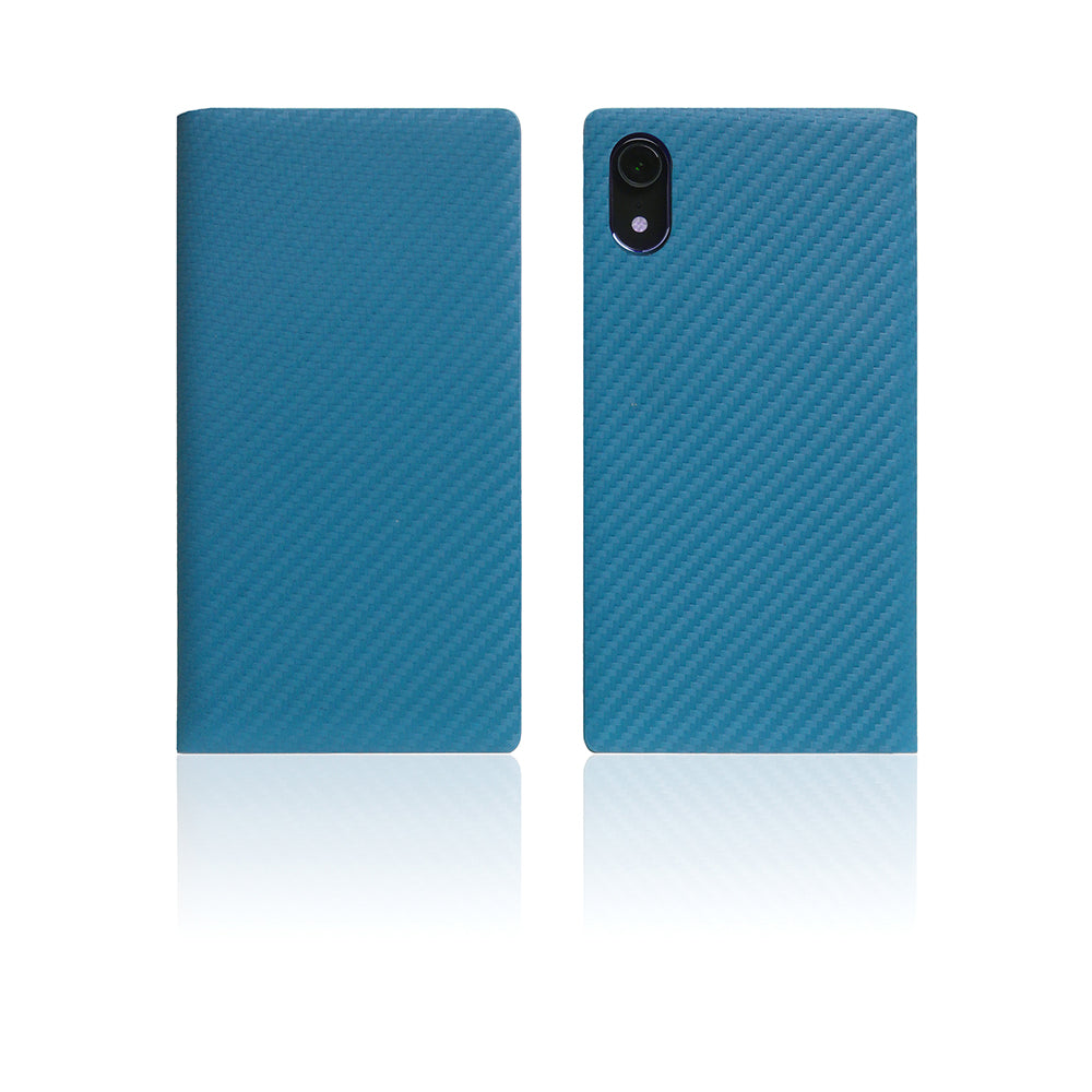 D+ Italian Carbon Leather Case for iPhone XR Blue