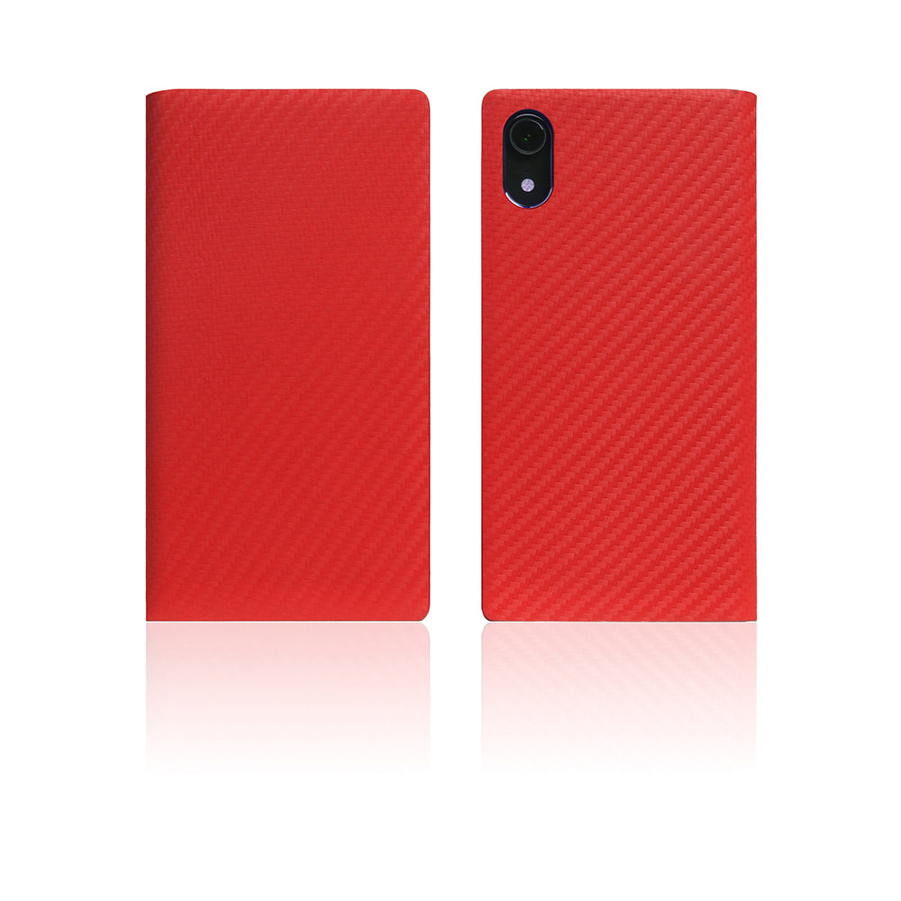 D+ Italian Carbon Leather Case for iPhone XR Red
