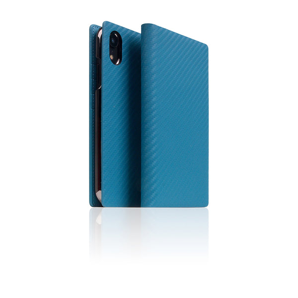 D+ Italian Carbon Leather Case for iPhone XR Blue