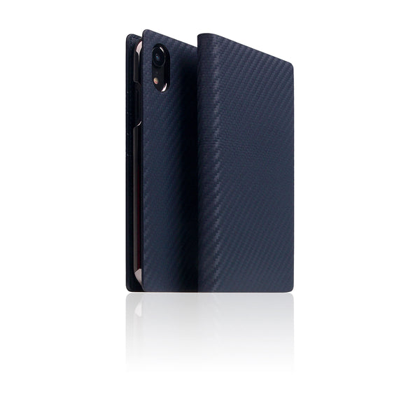 D+ Italian Carbon Leather Case for iPhone XR Navy