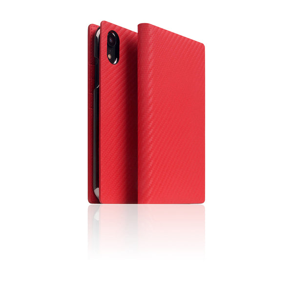 D+ Italian Carbon Leather Case for iPhone XR Red