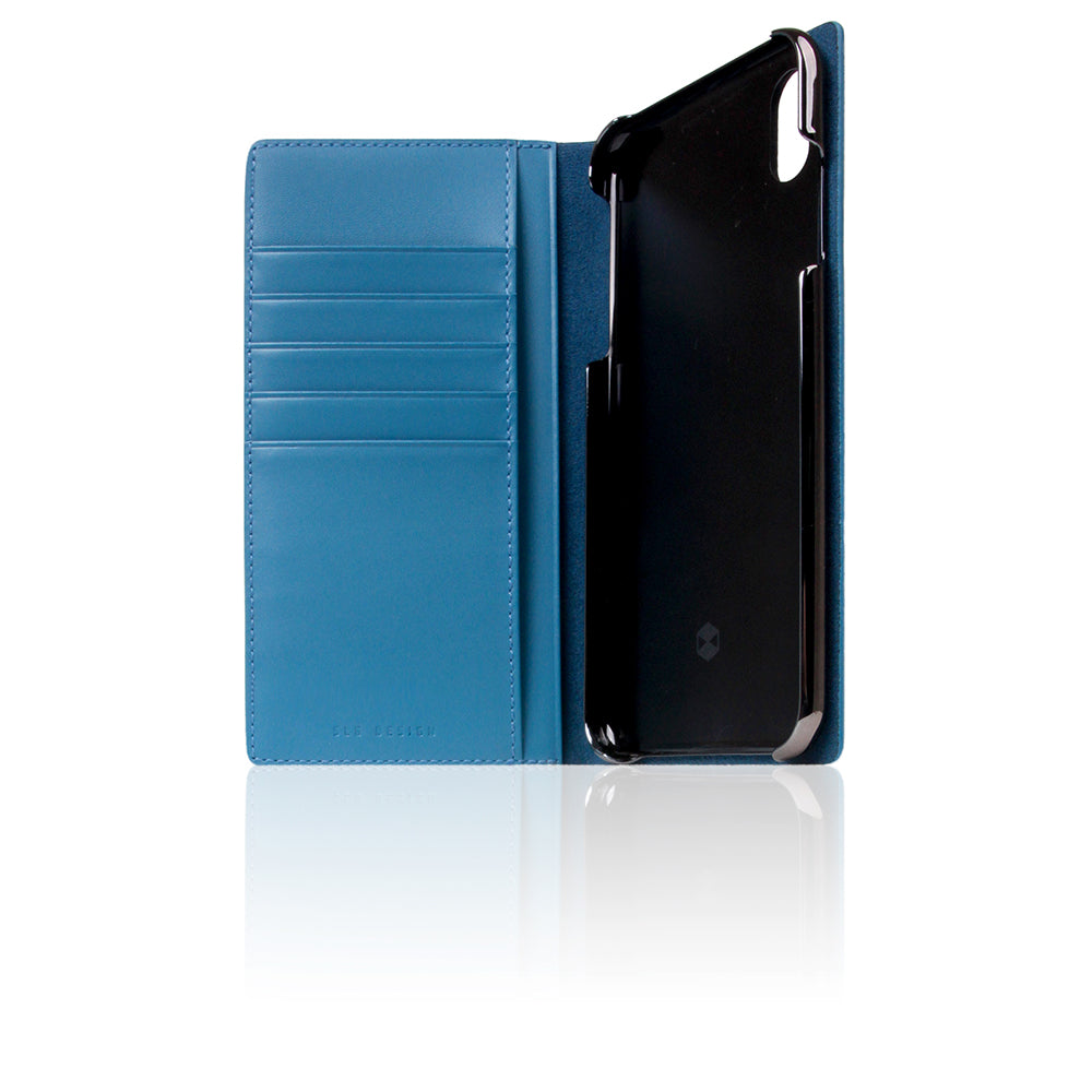 D+ Italian Carbon Leather Case for iPhone Xs Max Blue