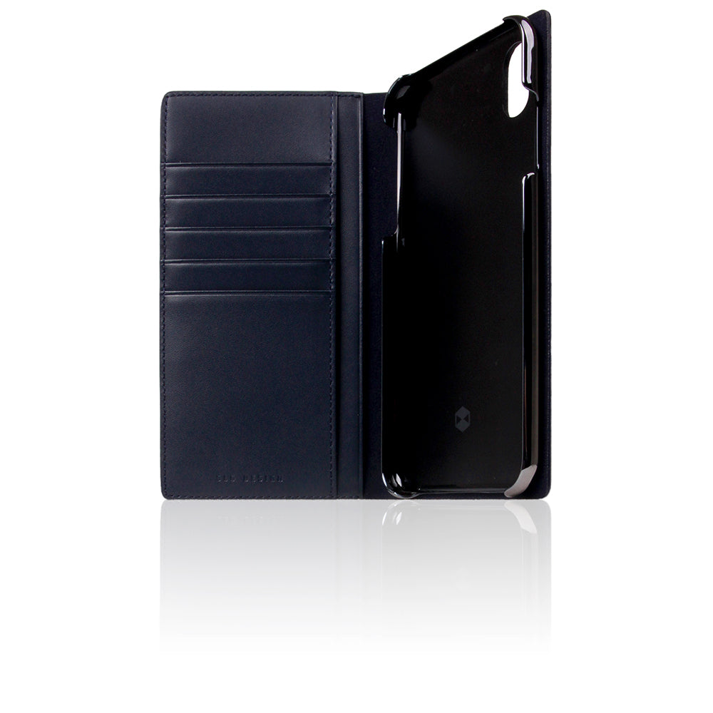 D+ Italian Carbon Leather Case for iPhone Xs Max Navy