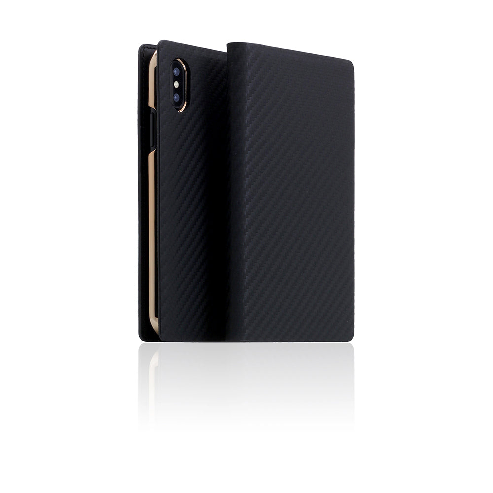 D+ Italian Carbon Leather Case for iPhone X / XS Black